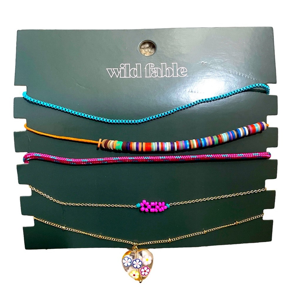 4 Piece Wild Fable Necklaces.